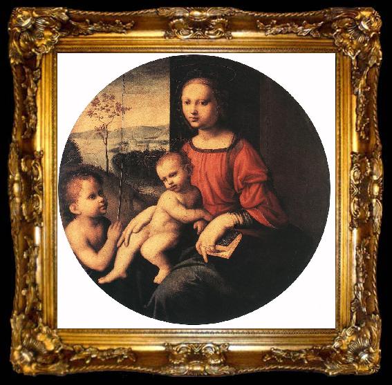 framed  BUGIARDINI, Giuliano Virgin and Child with the Infant St John the Baptist, ta009-2